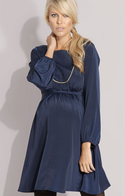 Pregnancy Clothes on Asos Maternity Piped Pleat Bib Smock Dress